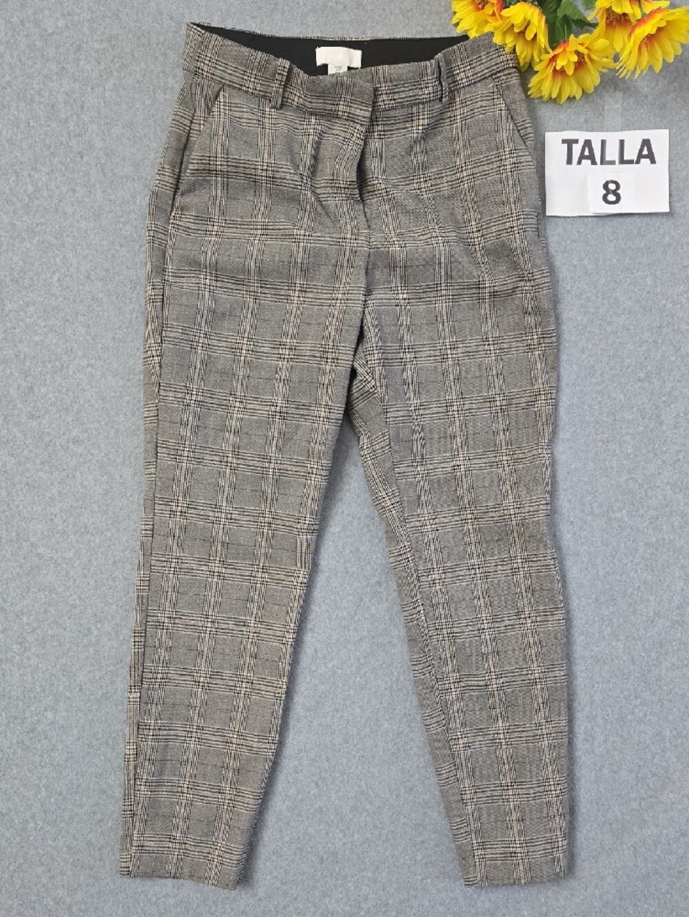 H&M Gray Plaid Men's Dress Pants